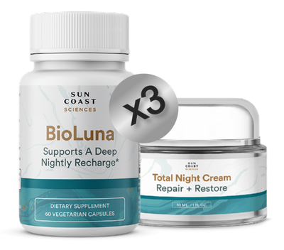 3 Total Night Cream + 3 BioLuna = The Beauty Sleep Booster