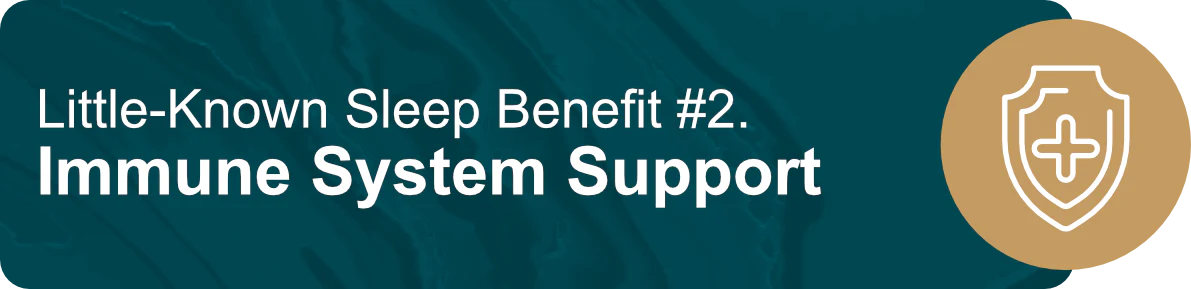 Little-Known Sleep Benefit #2. Immune System Support