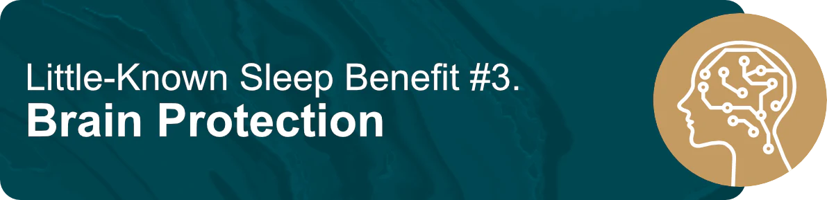 Little-Known Sleep Benefit #3. Brain Protection