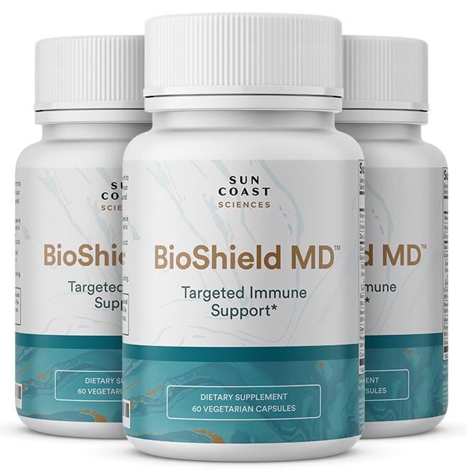 3 bottles of BioShield MD 